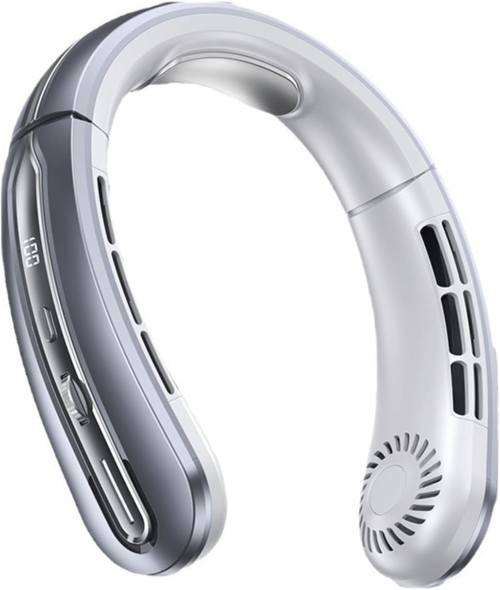 Stay Cool Anywhere with 5-Speed Neck Fan!