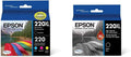 Epson T220XL-BCS Ink Cartridge 4-Pack + T220XL120-S - Reliable Office
