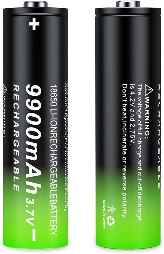 Long-Lasting 9900mAh 18650 Batteries for Flashlights