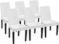 Dining Chairs Set of 6 Faux Leather Modern Dining Room Chairs