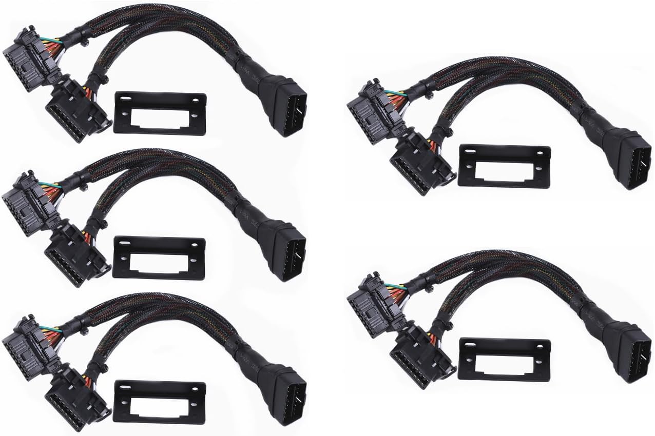 Underdash OBD2 Splitter Y Cable 5pcs for Dual Device Use
