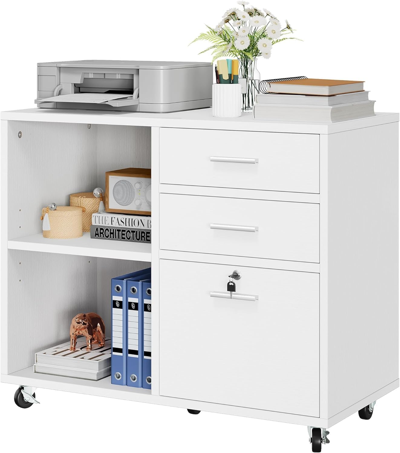 YITAHOME Wood File Cabinet for Home Office Organization