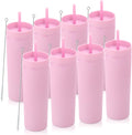 Volhoply 20oz Tumbler with Lid and Straw 8 Pack - Durable Double Wall