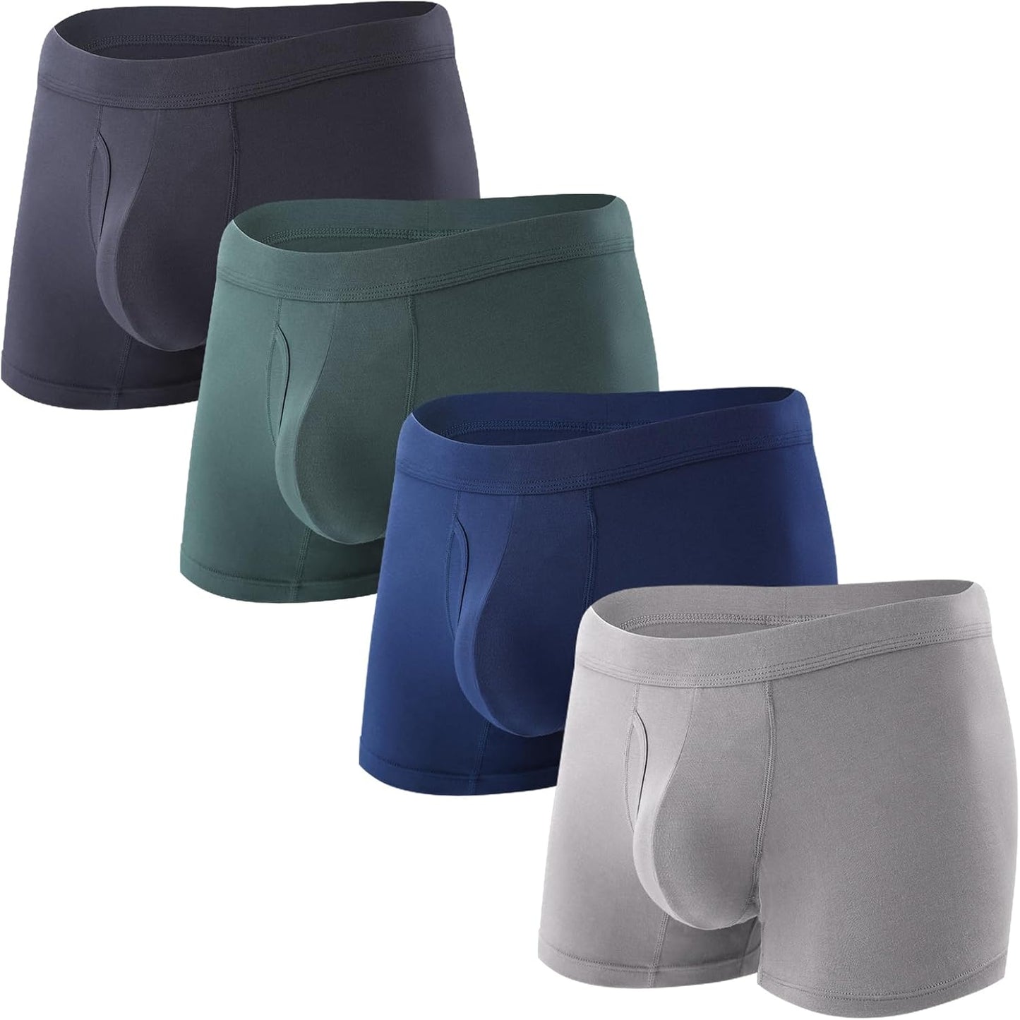 Bamboo Cool Mens Underwear Trunks with Soft Waistband Design