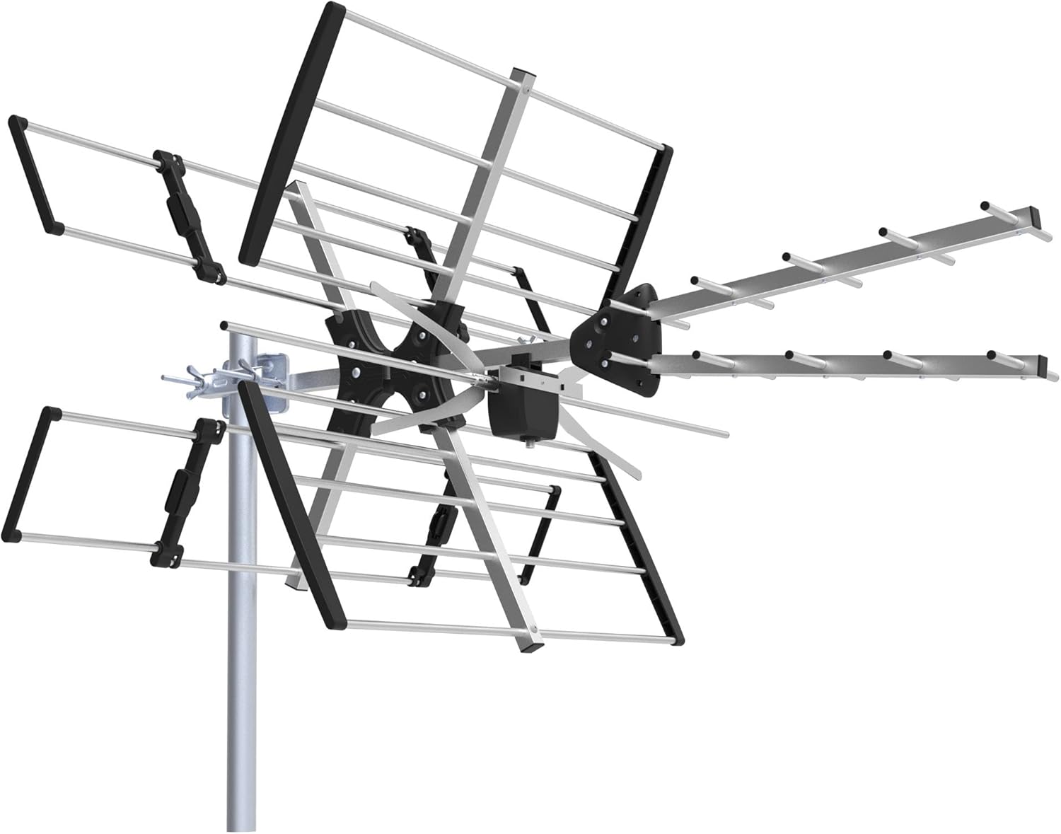 Outdoor UHF/VHF TV Antenna for 60 Mile Range and More