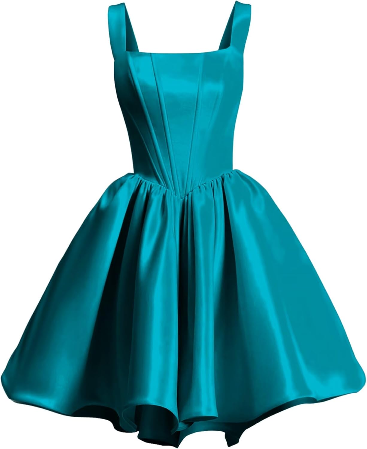 Elegant Satin Homecoming Dresses for Teens with Pockets