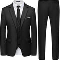 WULFUL Men's 3 Piece Slim Fit Suit Set - Classic Black Slim Fit CHOOSE
