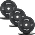 SAKAE Olympic Rubber Bumper Plates Set - Durable, Quiet Training
