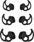 Earbud Replacement Tips Silicone 3 Pairs S M L Black - Compatible