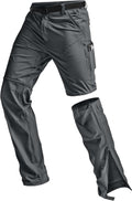 CQR Men's Vent Stretch Convertible Cargo Pants - Quick Dry Utility