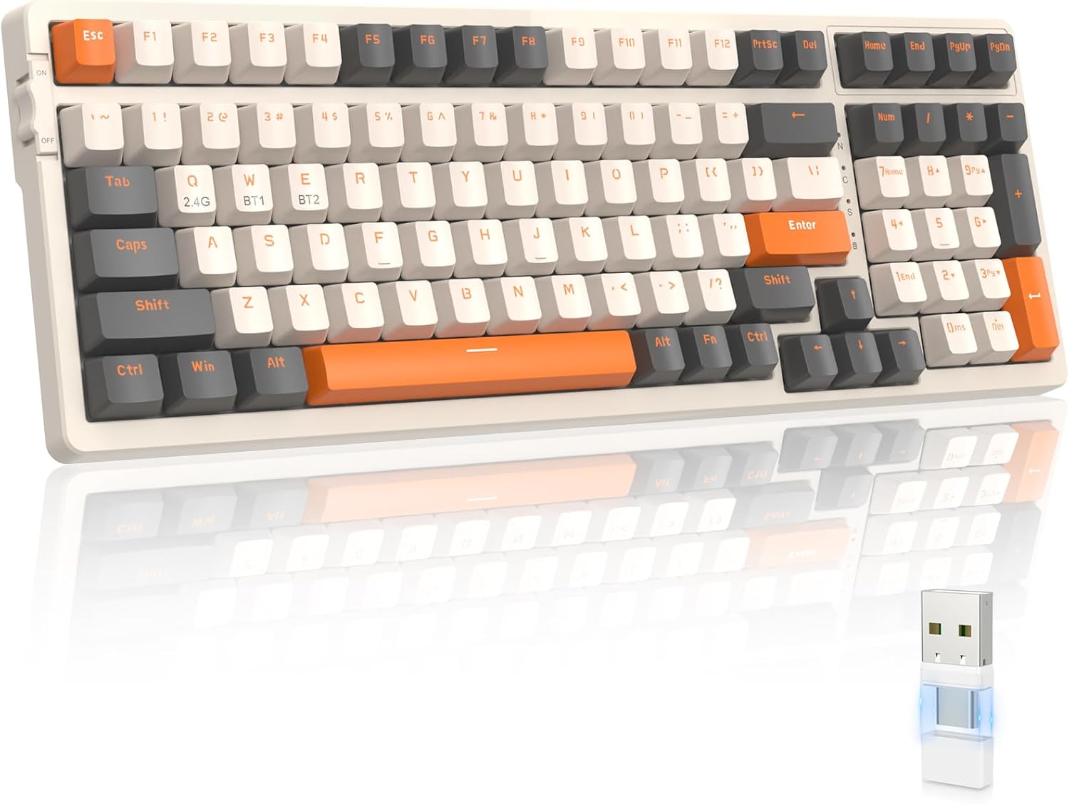 MAGIC-REFINER RK96 Wireless Mechanical Keyboard for Gamers