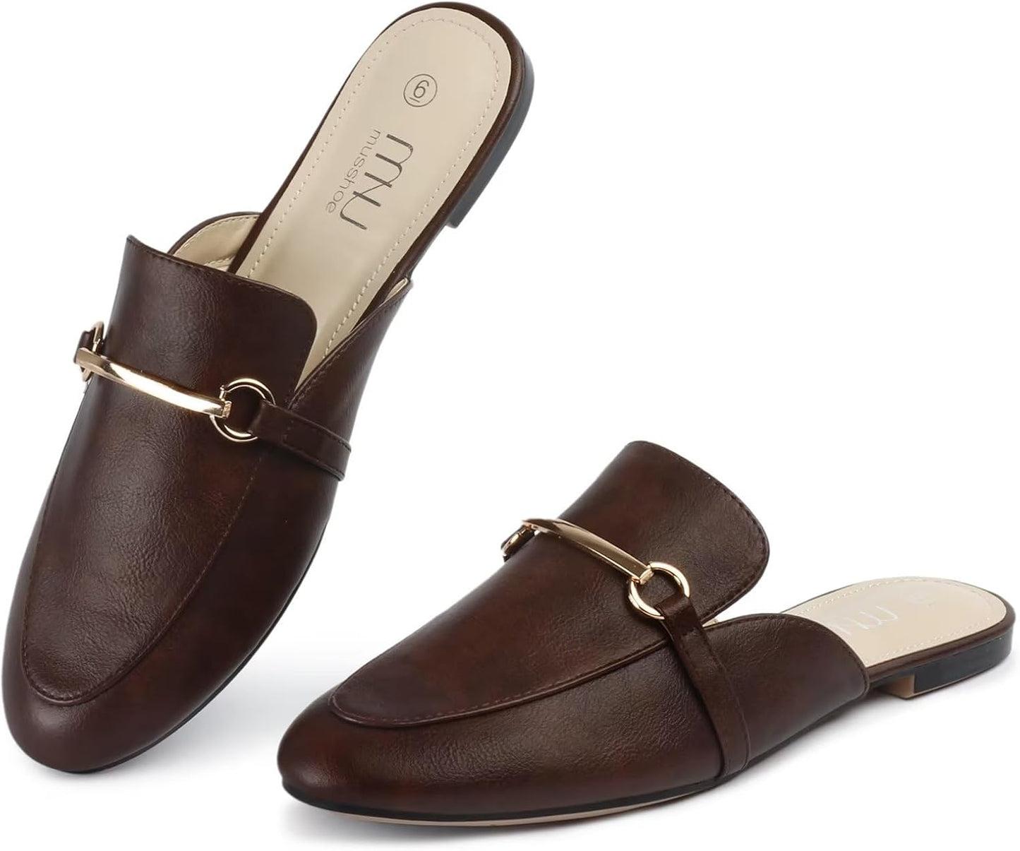 MUSSHOE Comfortable Slip on Women Mules Flats Shoes for Style