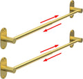 Adjustable Towel Bar 14.4in to 25.2in for Bathroom & Kitchen