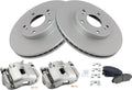 TRQ Front Brake Pad & Rotor Kit for 2004 Honda Accord Vehicles