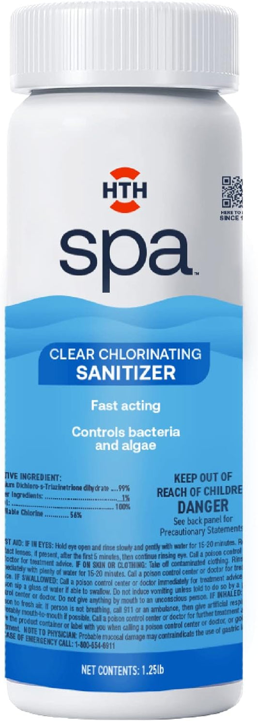 HTH Spa Chlorinating Sanitizer Kills Bacteria, 2.25 lbs