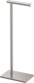 Modern Rectangle Freestanding Toilet Paper Holder - Satin Nickel