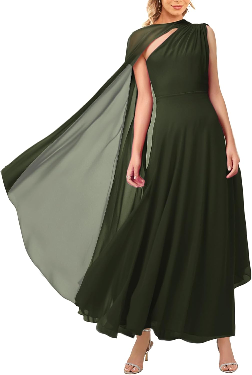 Elegant Evening Gowns for Women - Flowy Aline Maxi Dress