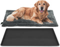 Machine-Washable Dog Bed Pad & Tray for 48-Inch Kennel - Easy Clean