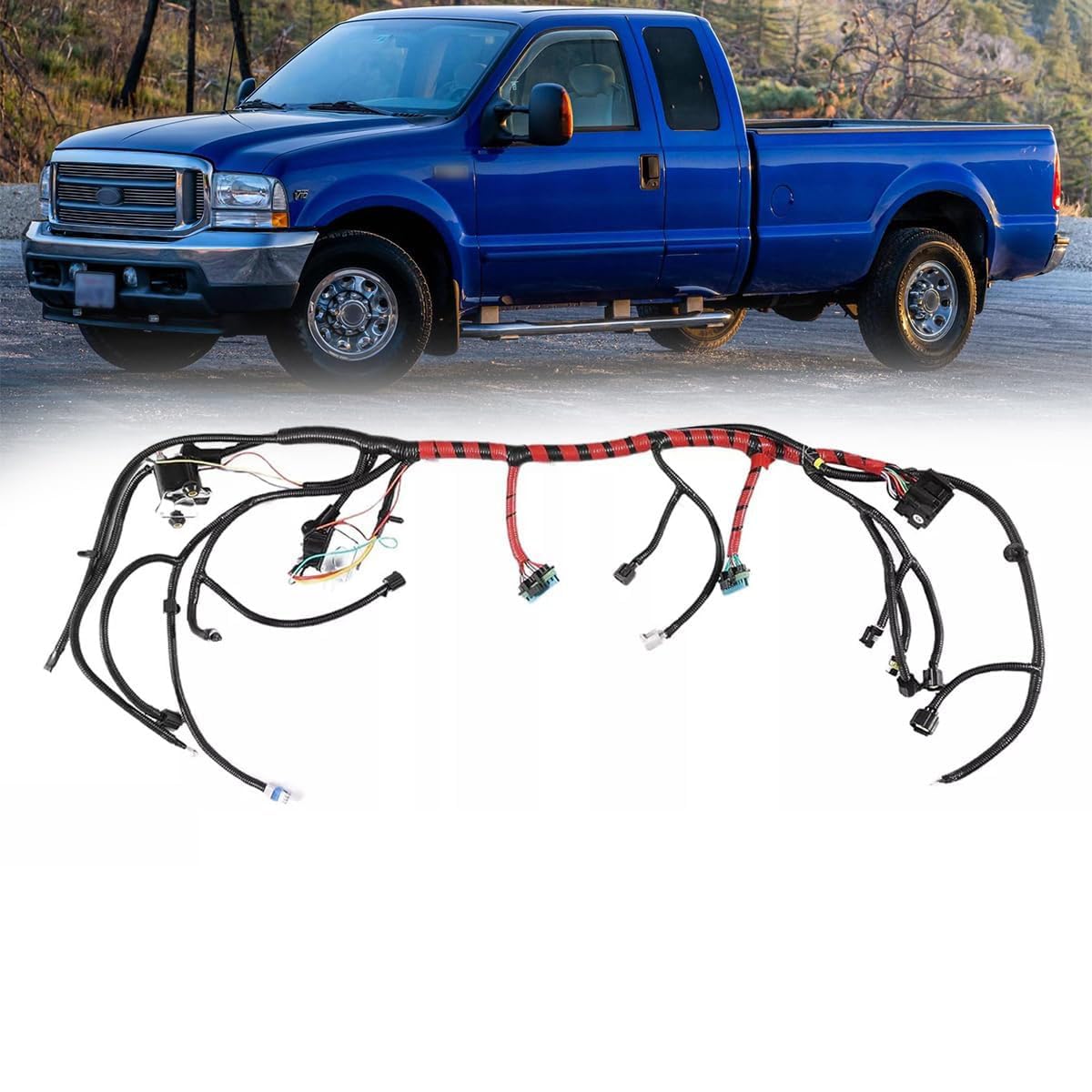 OEM Engine Wiring Harness Compatible with Ford Super Duty & Excursion V8 7.3L Diesel