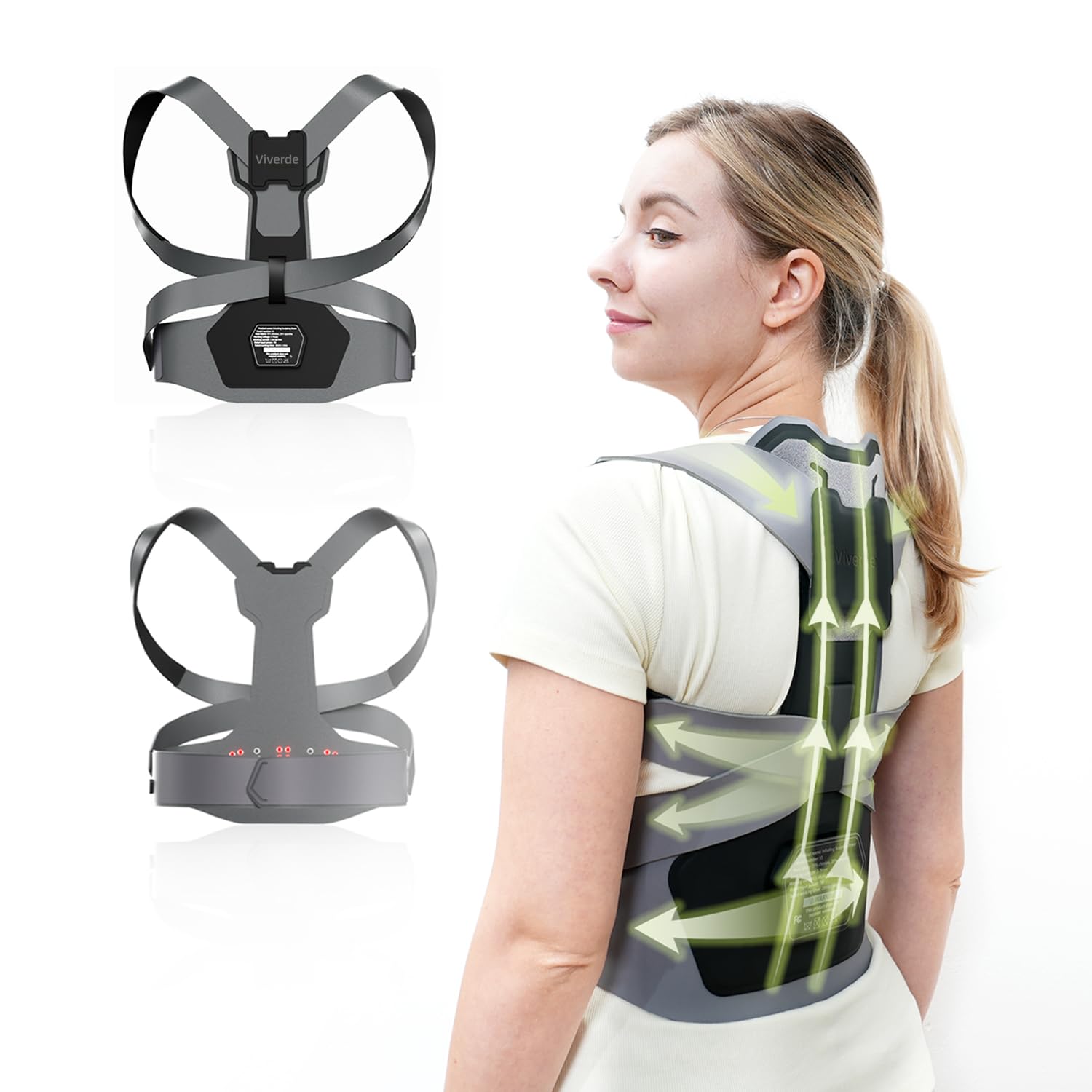 Viverde Infrared Back Brace for Posture & Comfort