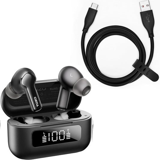 TOZO Hybrid ANC Wireless Earbuds - Ultimate Noise Cancellation