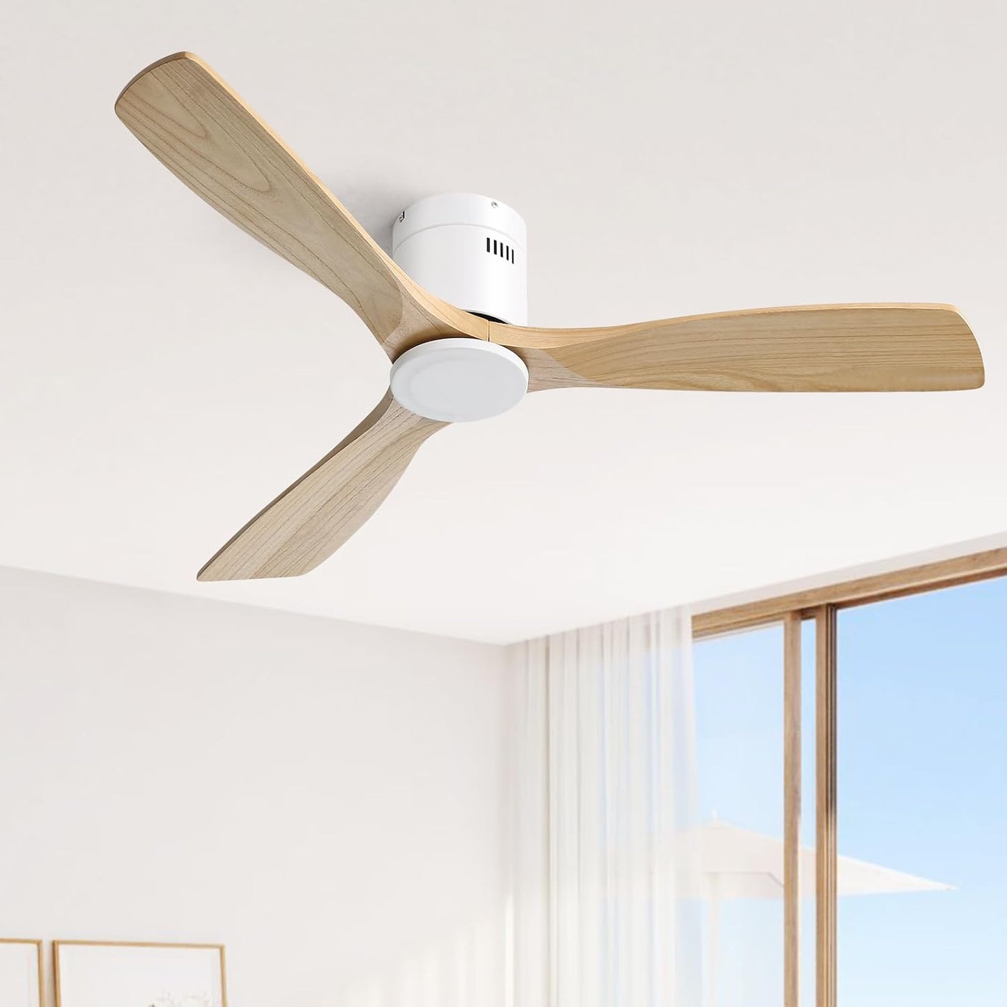 Sofucor 52 Inch Ceiling Fan No Light for Indoor and Outdoor Use