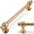 10 Pack 5 in Champagne Bronze Cabinet Handles - Solid Zinc Pulls