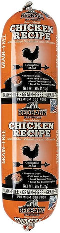 Redbarn Grain Free Dog Food Roll Chicken 3lb Pack - High Protein Meal