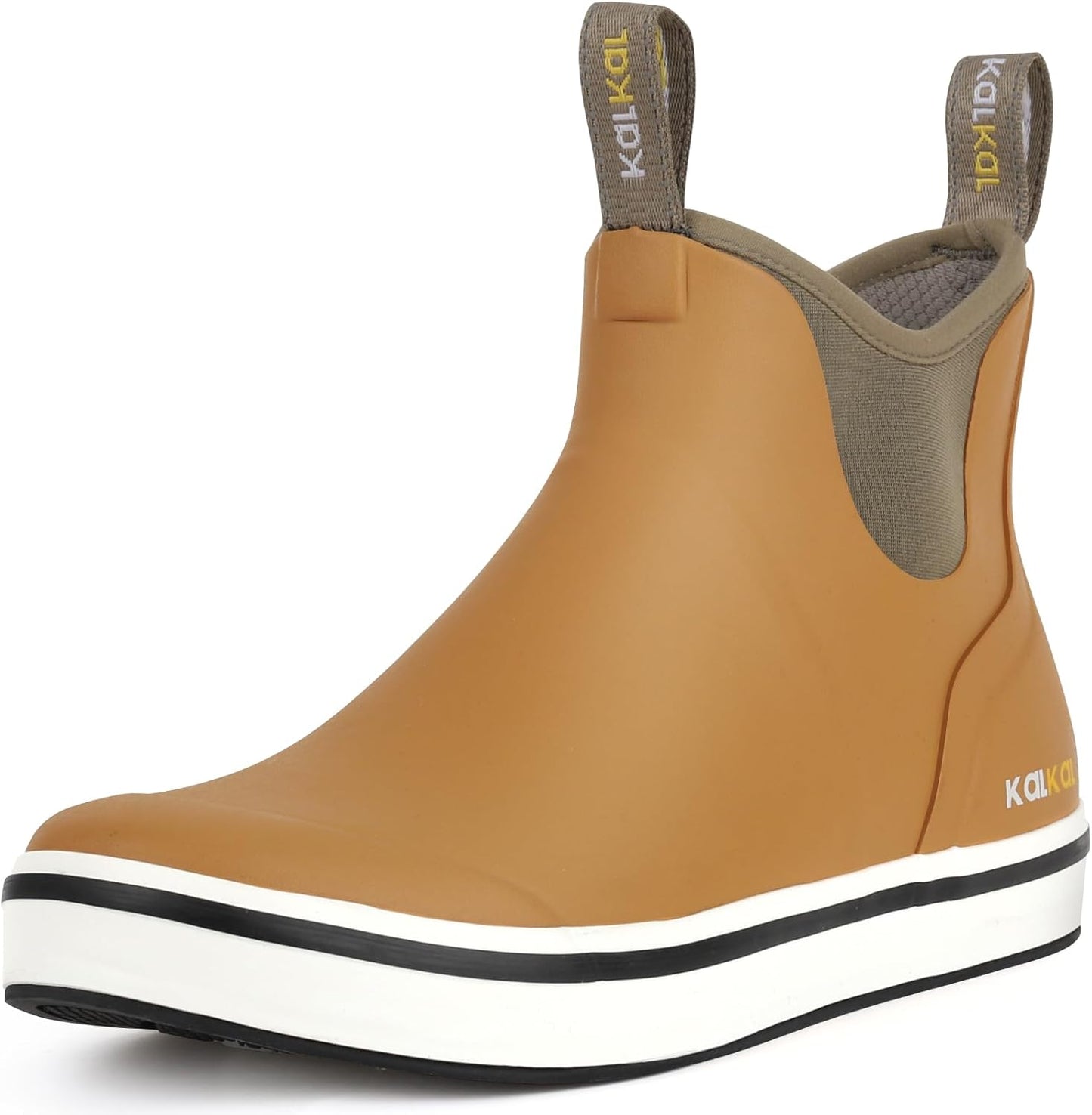 Kalkal Men's Deck Boots: Waterproof Fishing and Sailing Boots
