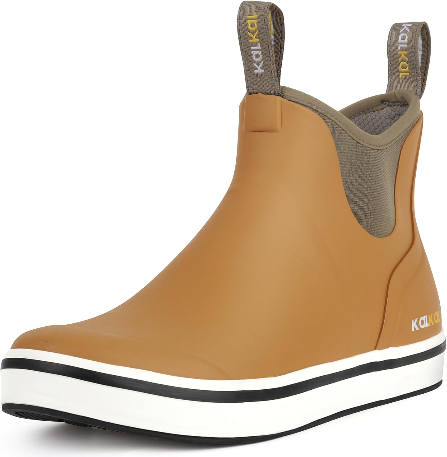 Kalkal Men's Deck Boots: Waterproof Fishing and Sailing Boots
