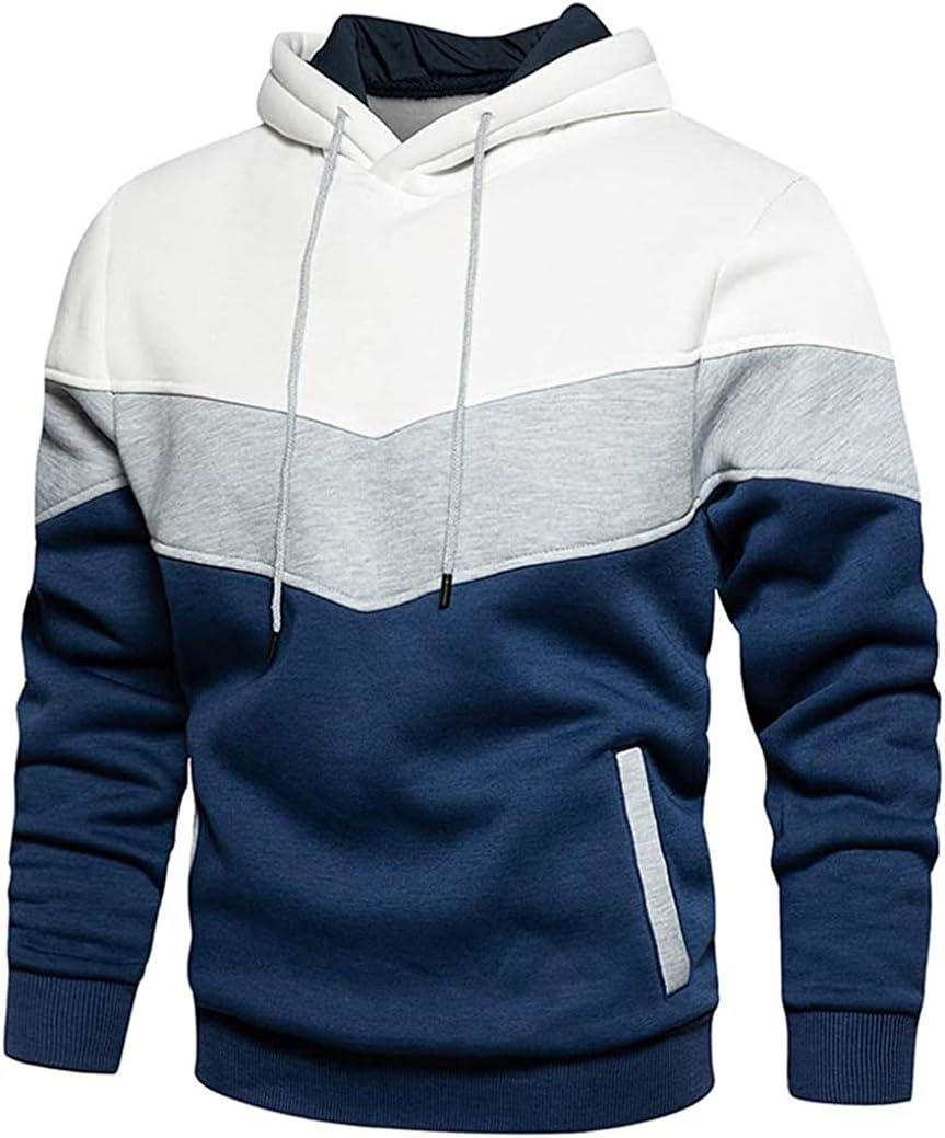 Warmth on the Go: Color Block Fleece Hoodie by Wielsscca