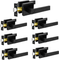 KAMOTA Privacy Door Levers 7 Pack Matte Black - Durable Interior Locks
