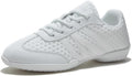 White Cheer Shoes for Girls Womens Athletic Breathable Flats