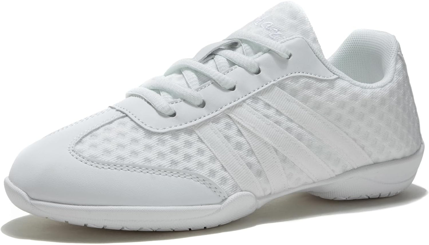 Lightweight White Cheer Shoes for Girls and Women Athletic Use