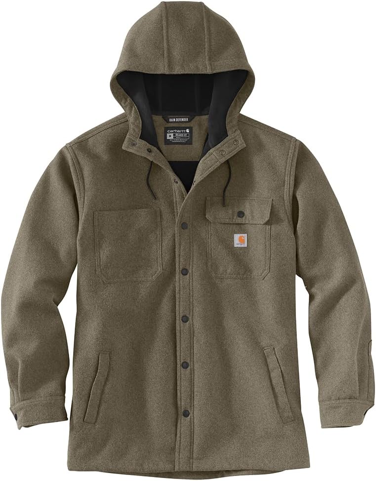 Carhartt Men's Rain Defender Heavyweight Hooded Shirt Jac Review
