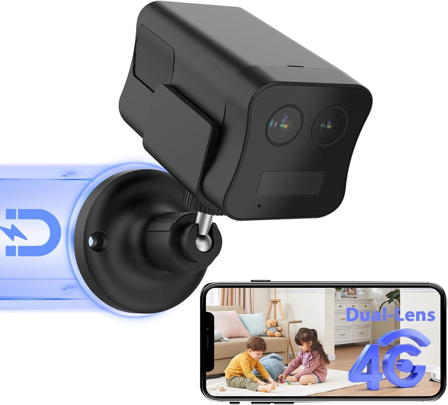 4G LTE Cellular Security Camera with Night Vision and Zoom