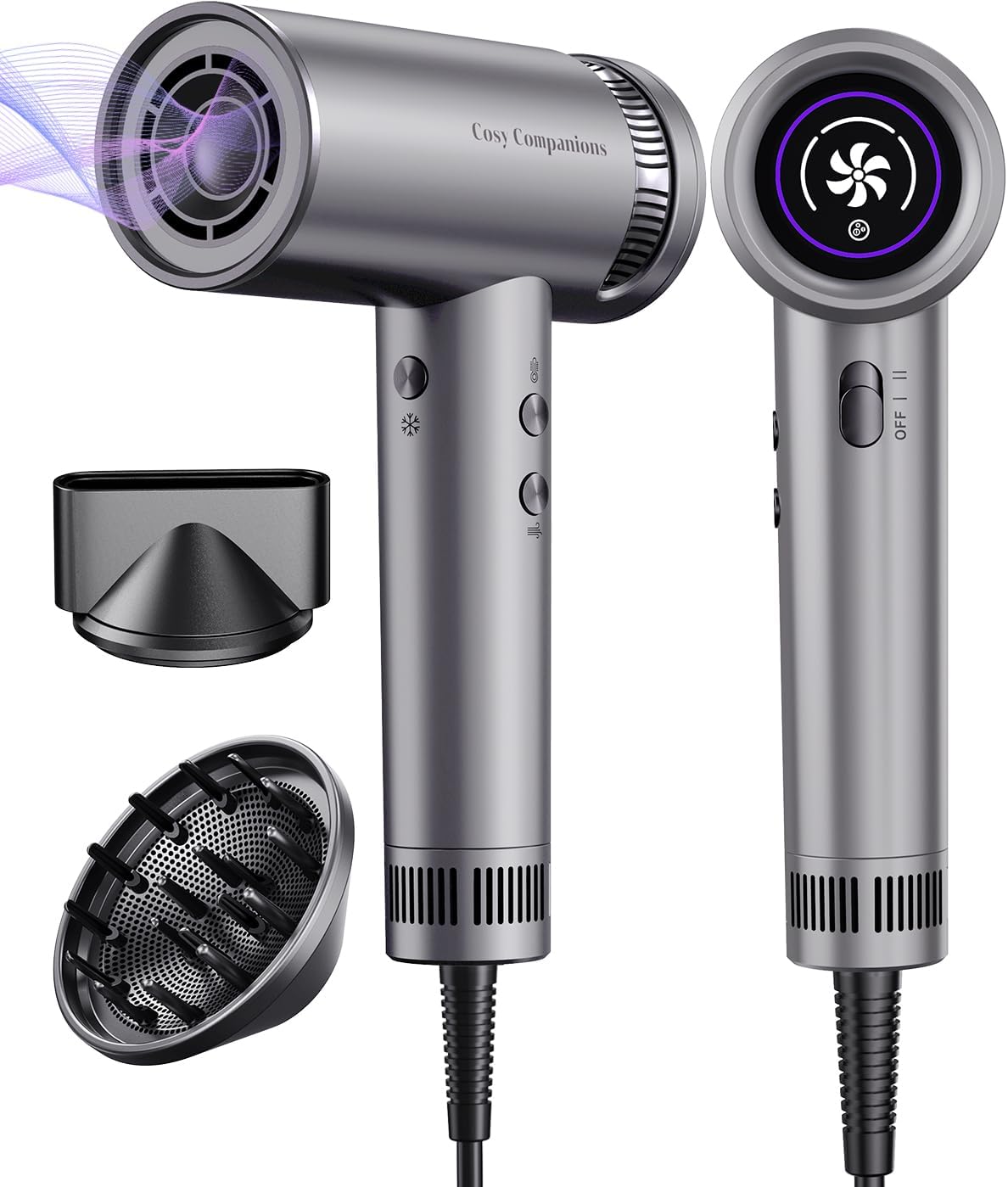 5X Fast Dry Hair Dryer with Ionic Power
