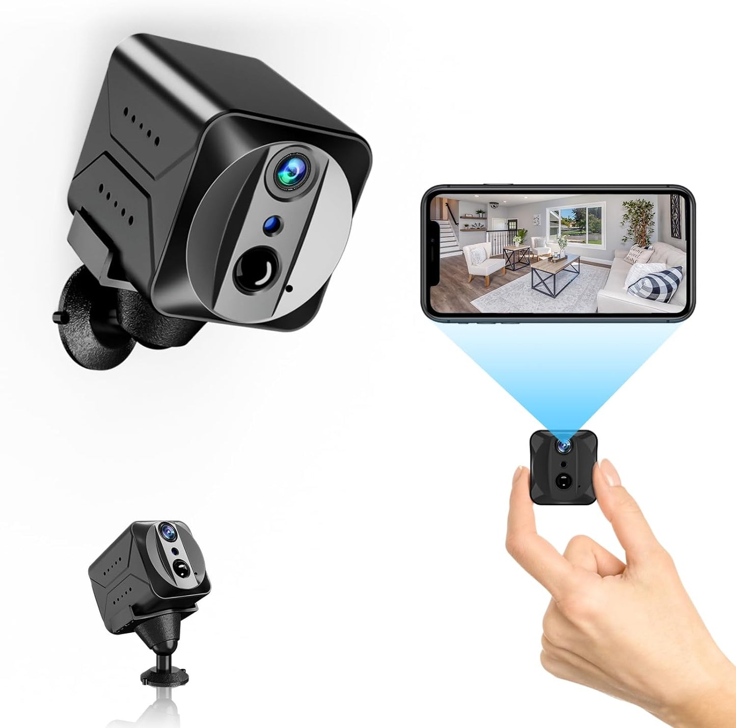 4K Mini Spy Camera: 100 Days Battery, AI Motion Detection