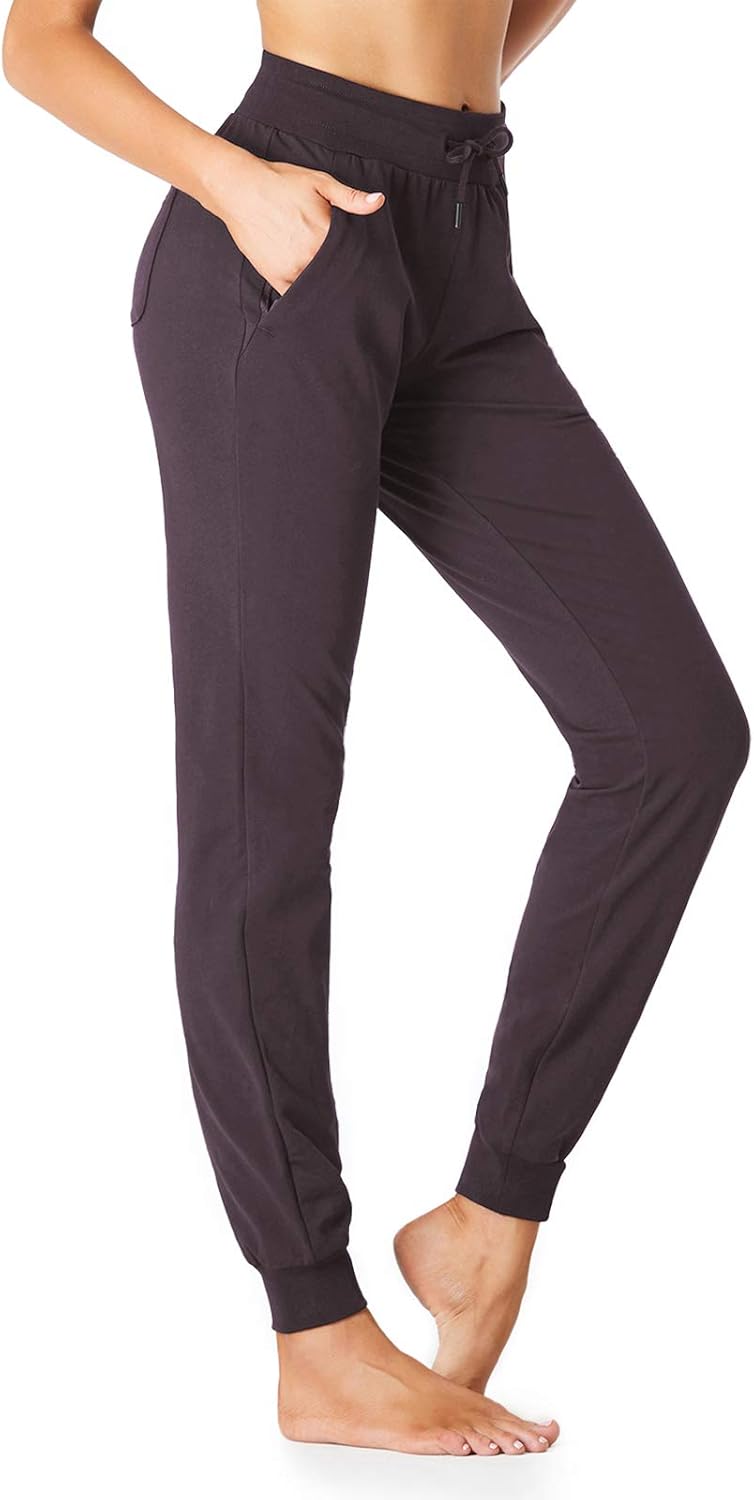 Tall Women's Jogger Sweatpants with Zipper Pockets for Comfort