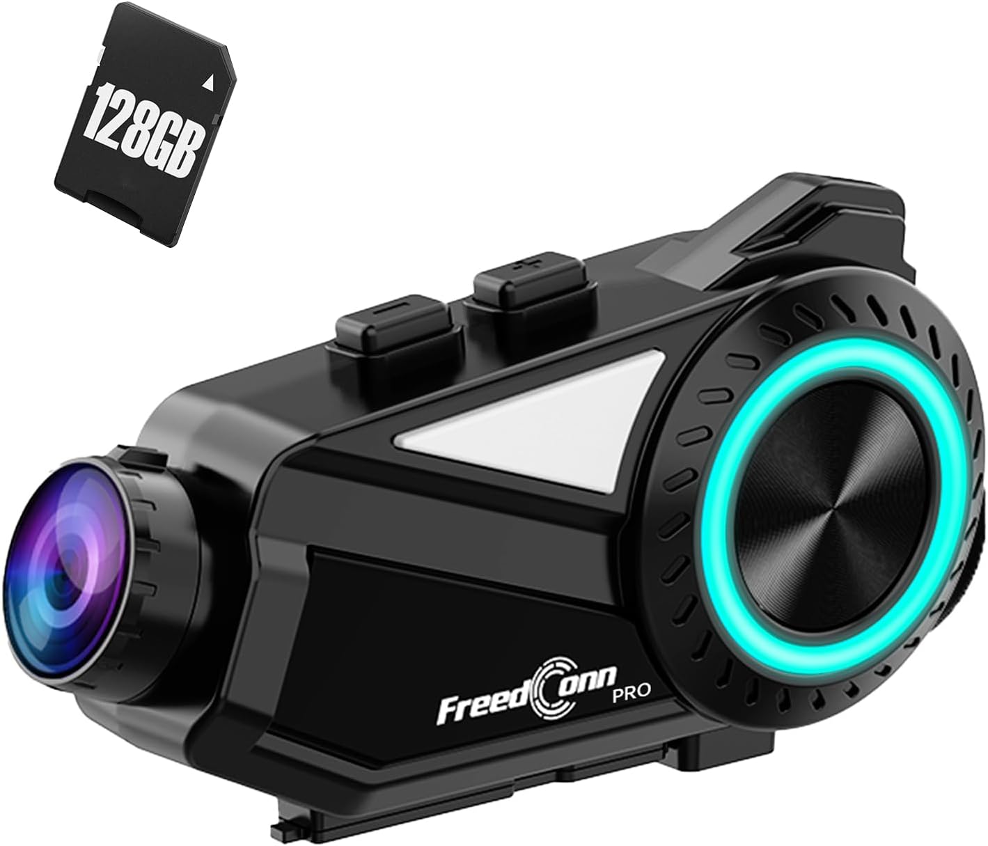 FreedConn R3 Helmet: 6 Riders Intercom, 2K Camera, WiFi, Mic System