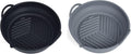 Silicone Air Fryer Liners 8.5 in - Reusable Non-Stick Basket Bowl
