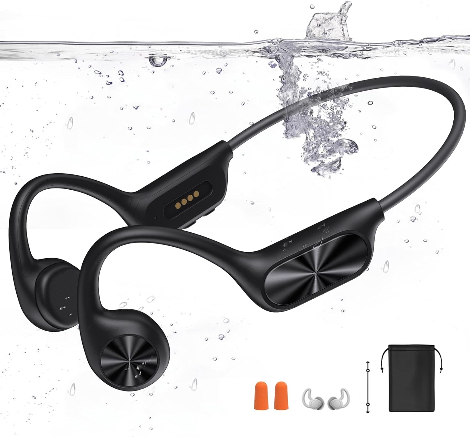 Bone Conduction Swimming Headphones with MP3 Player and Bluetooth