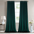 Roslynwood Super Soft Gold Brown Velvet Blackout Curtains - Luxury