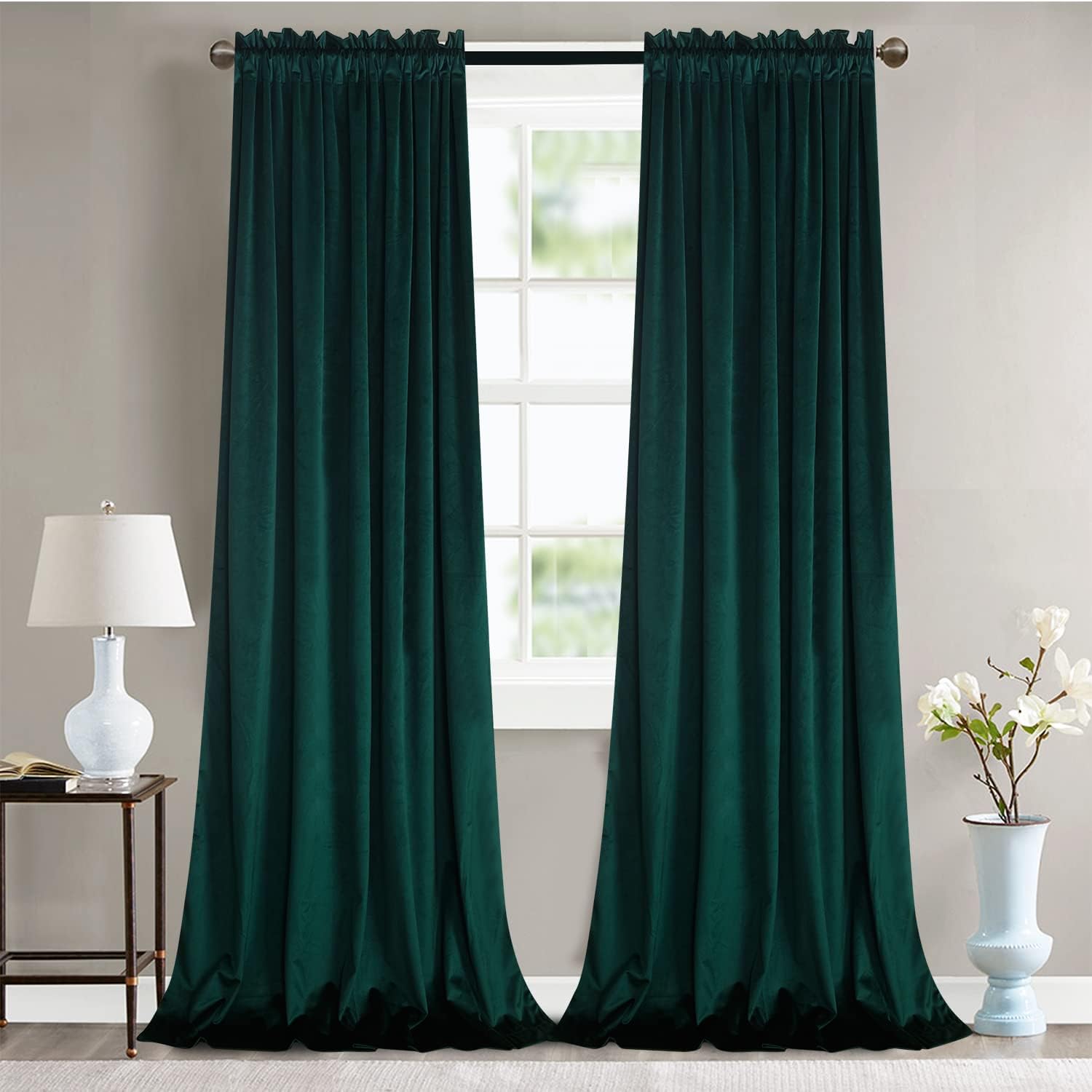 Roslynwood Super Soft Gold Brown Velvet Curtains for Luxury Look