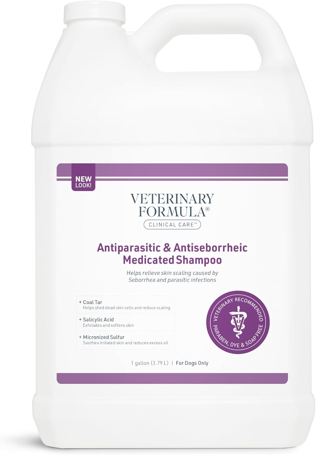 Veterinary Formula Antiparasitic Medicated Dog Shampoo 128oz