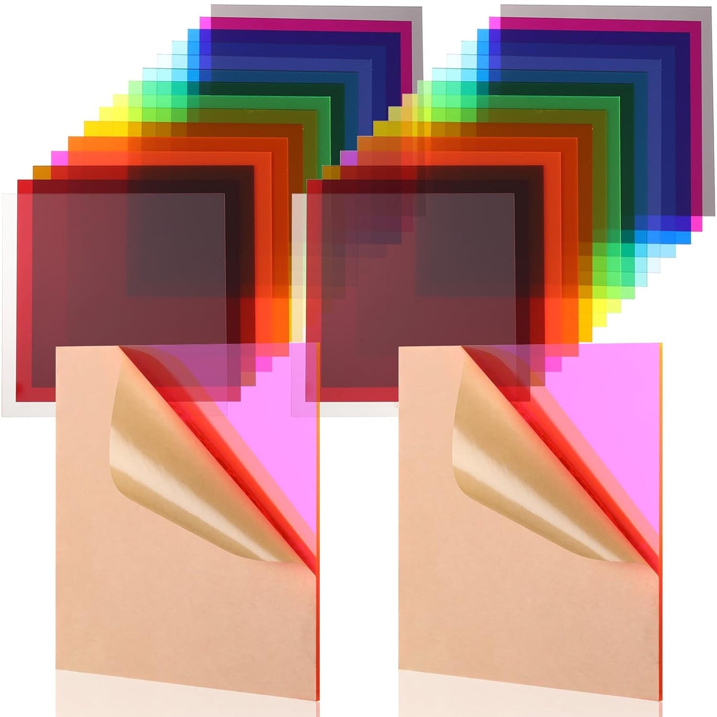15 Pcs Colored Acrylic Sheets for DIY Projects and Crafts
