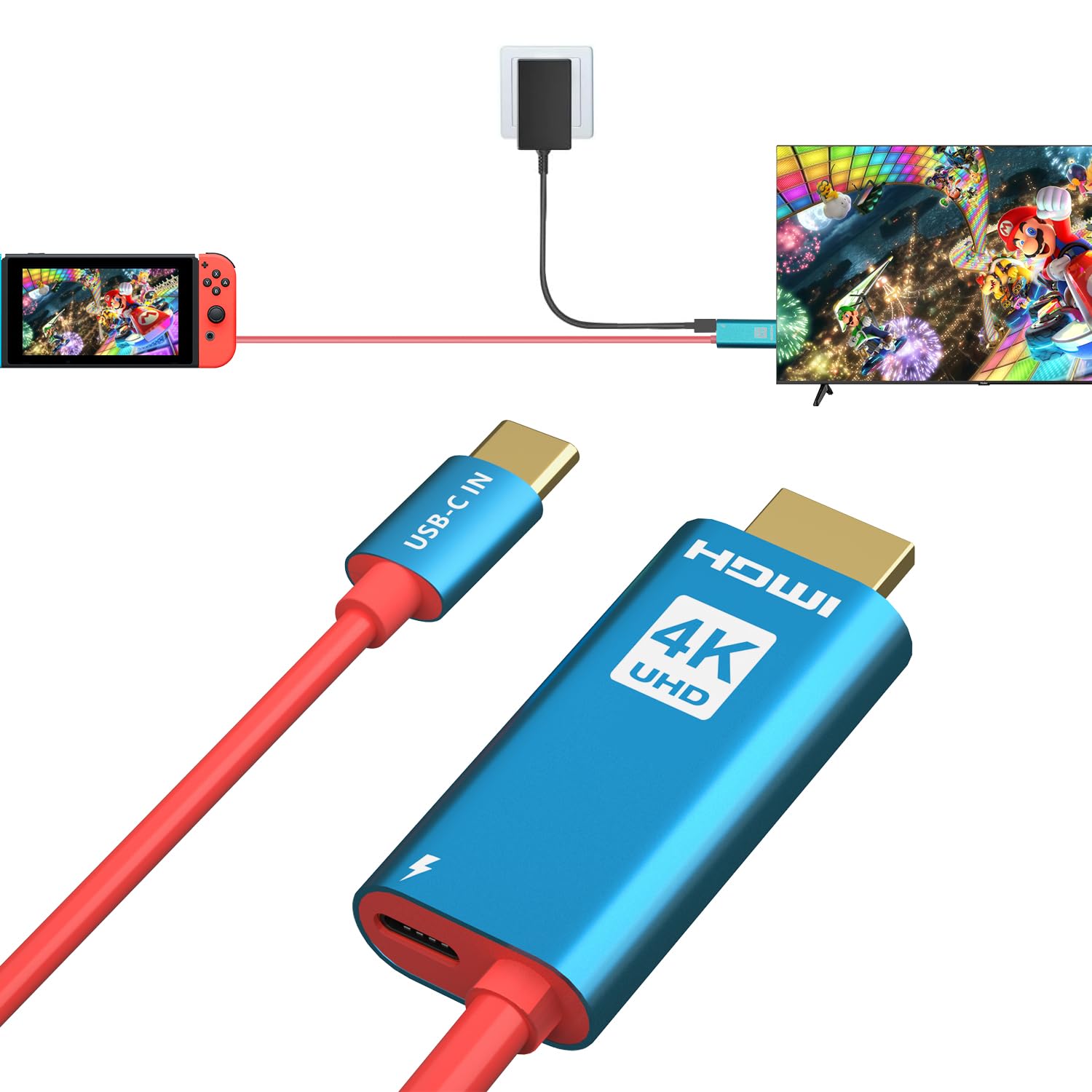 Portable 4K HDMI Switch Dock & Screen Combo