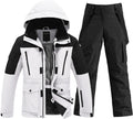 Men's Ski Suit Two Piece Insulated Snowsuit Set - Waterproof Warm
