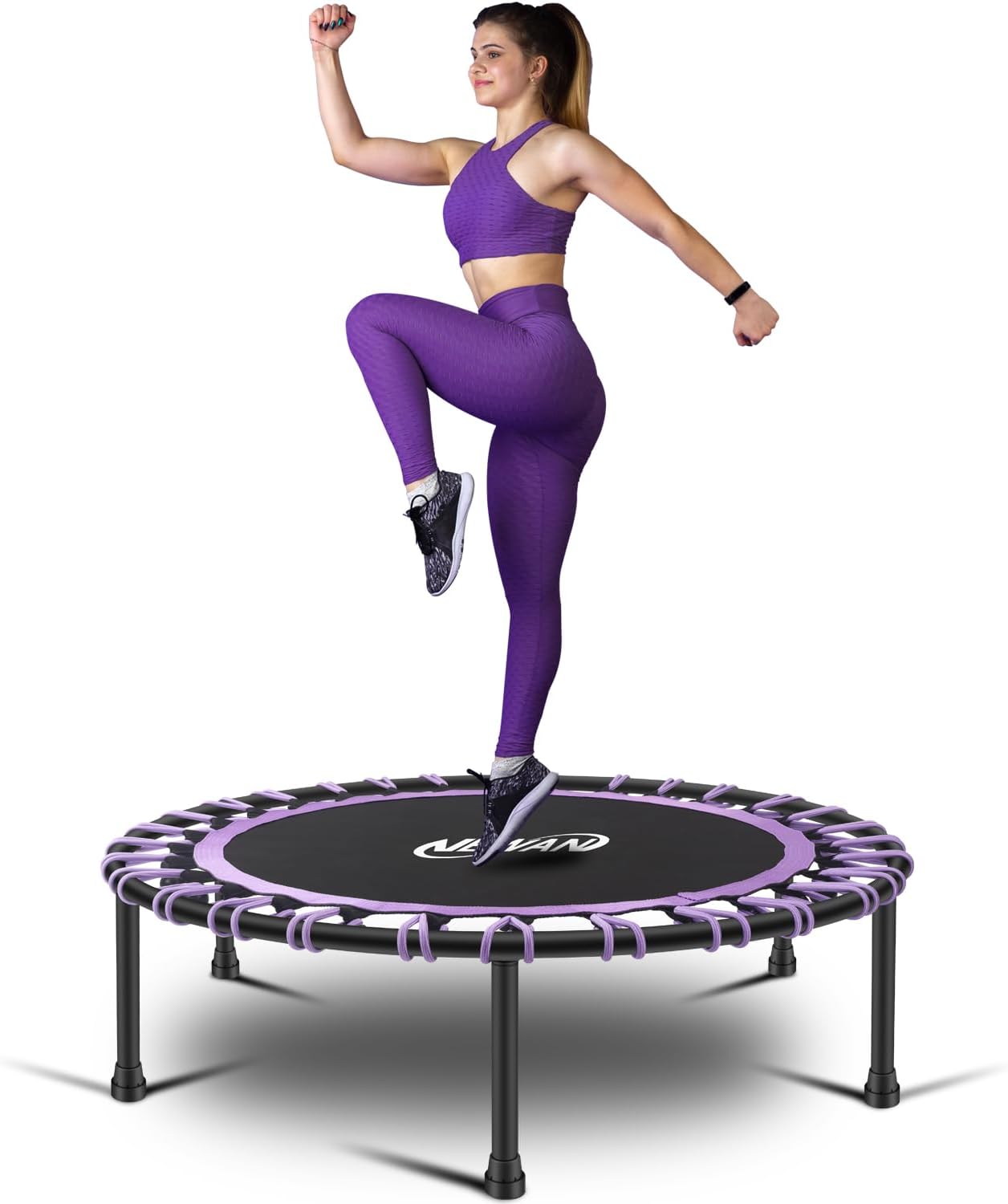Newan Silent Mini Trampoline for Fitness and Cardio Training