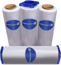 18 in Stretch Film 1500 ft 80 Gauge 4 Pack - Heavy Duty Wrap